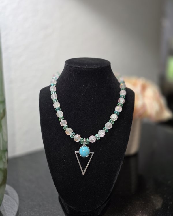 Pink & green quartz
