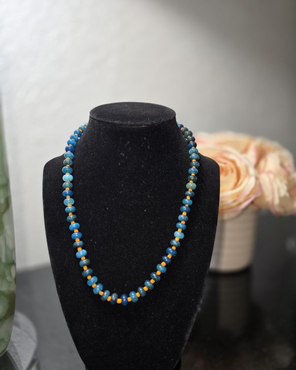 Ocean Blue Beaded Necklace