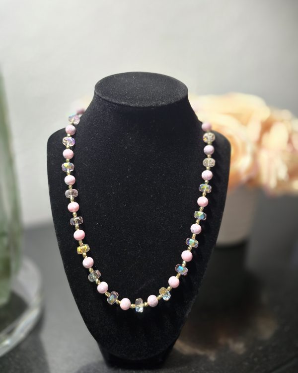 Pink Howlite & Quartz