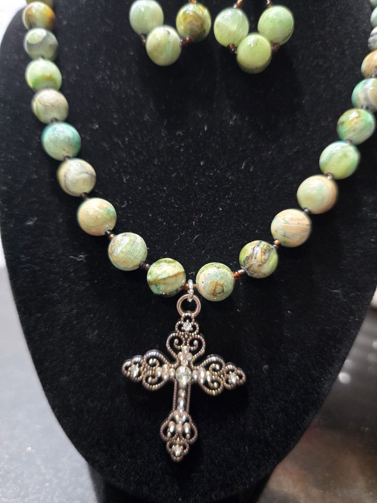 African Turquoise jasper set